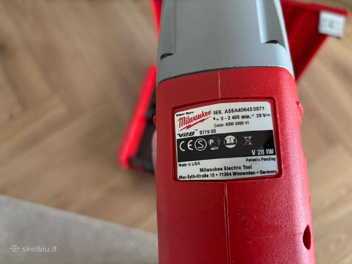 Milwaukee v28 smūginis veržliasukis - nuotraukos Nr. 2