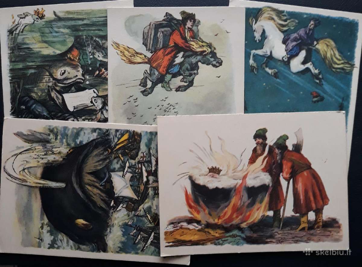 Rinkinys 1957 Arkliukas-kupriukas 10vnt - nuotraukos Nr. 2