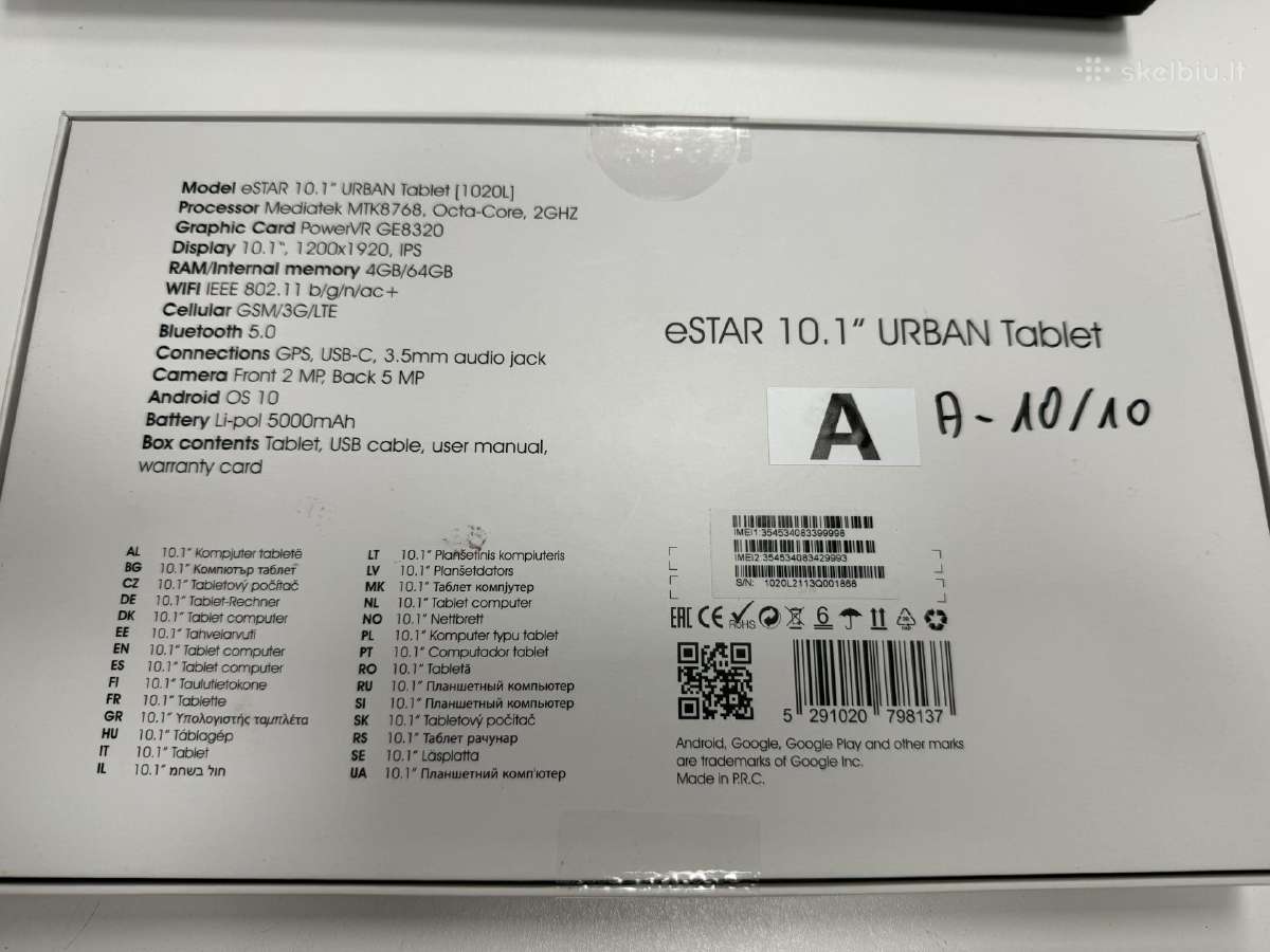 eSTAR 10.1 Urban Tablet (1020l) - nuotraukos Nr. 2