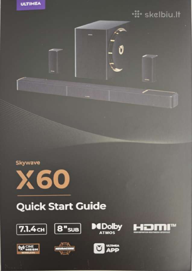 Namu kino sistema Skywave X60 7.1.4 Soundbar - nuotraukos Nr. 4