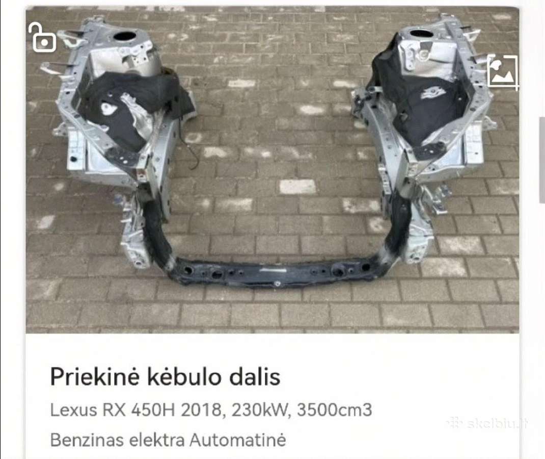 Lexus Rx450h F-sport dalys - nuotraukos Nr. 3