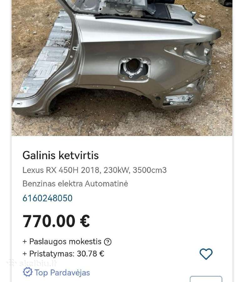 Lexus Rx450h F-sport dalys - nuotraukos Nr. 4