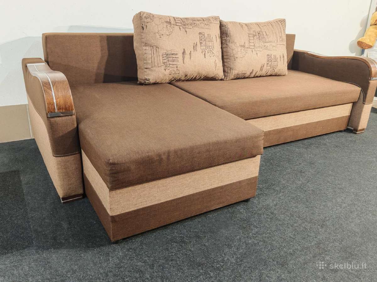 Rudas Sofa Lova kampas - nuotraukos Nr. 2