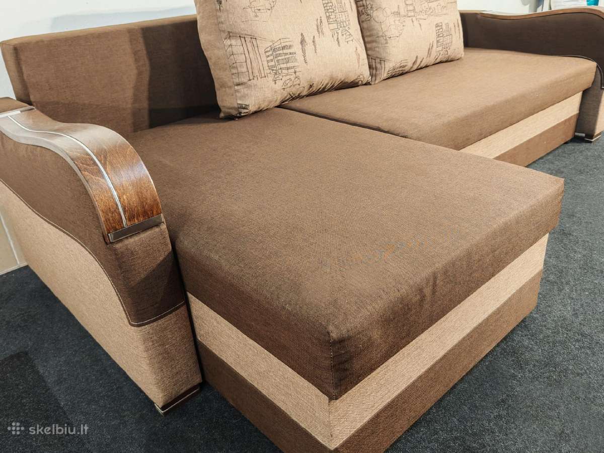 Rudas Sofa Lova kampas - nuotraukos Nr. 3