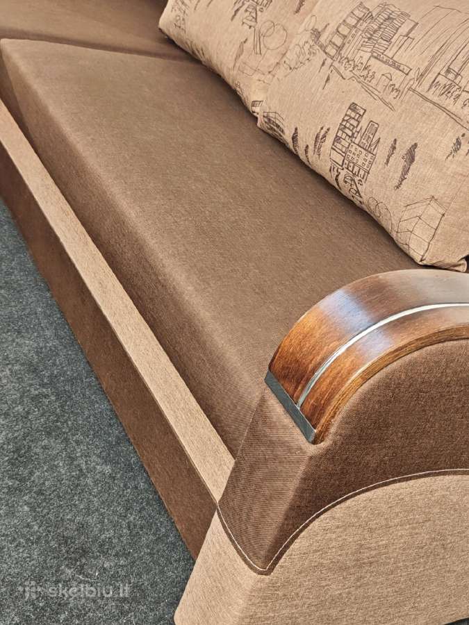 Rudas Sofa Lova kampas - nuotraukos Nr. 4
