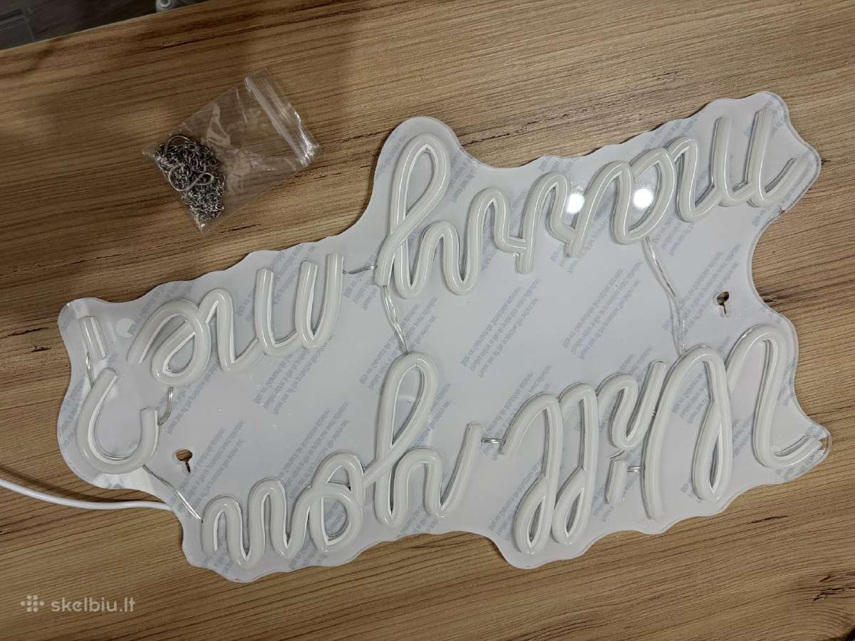 LED neoninė iškaba Will You Marry Me (Ar tekėsi už - nuotraukos Nr. 2