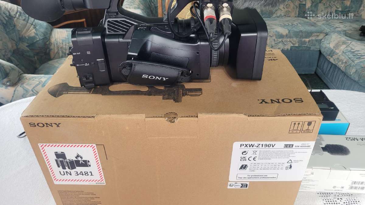 Filmavimo kamera Sony pxw z190v - nuotraukos Nr. 4