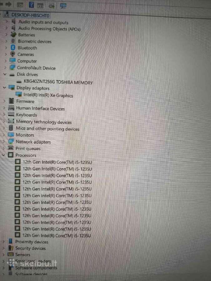 Latitude 5530 15.6 Fhd Ips i5-1235u 16gb 256gb SSD - nuotraukos Nr. 5