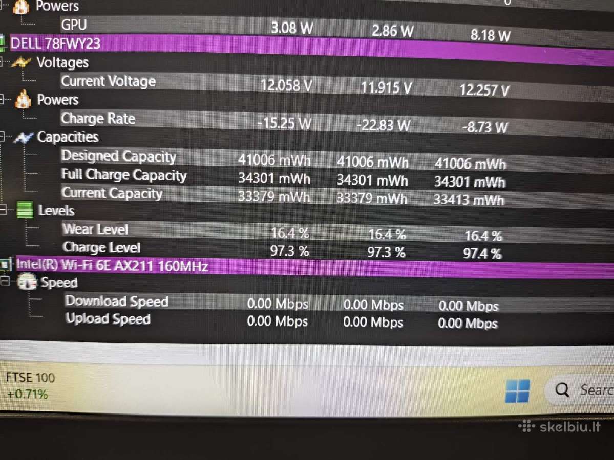 Latitude 5530 15.6 Fhd Ips i5-1235u 16gb 256gb SSD - nuotraukos Nr. 6