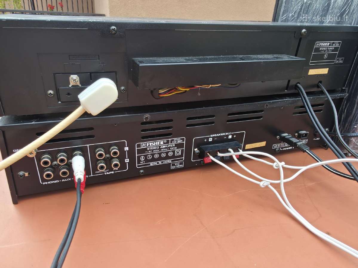 Muzikinis centras fisher iš stiprintuvo ir radijos - nuotraukos Nr. 2
