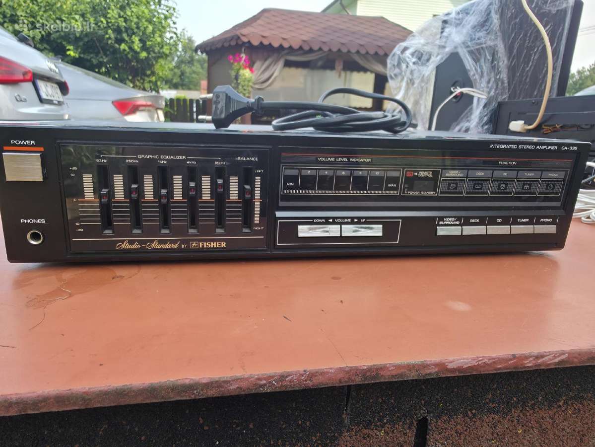 Muzikinis centras fisher iš stiprintuvo ir radijos - nuotraukos Nr. 3