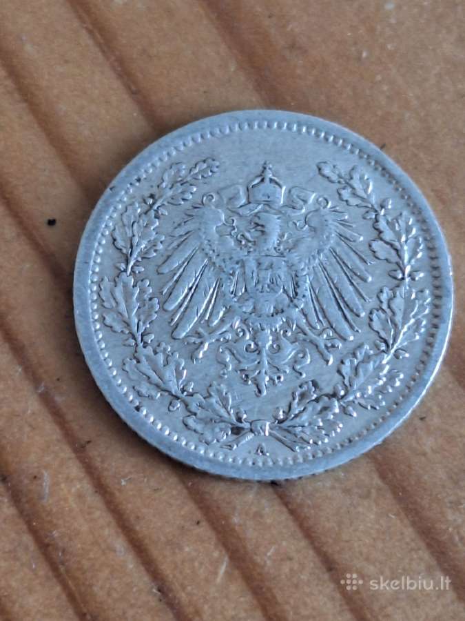 Vokietijos imperijos sidabrinės monetos 1875–1911 - nuotraukos Nr. 6