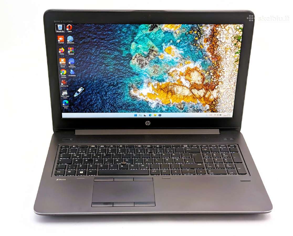 Hp Zbook 15 G3 i7 8gb 256gb Quadro M1000m Darbui - nuotraukos Nr. 2