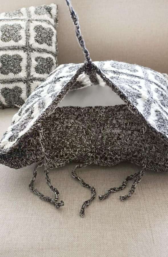Rankų darbo dekoratyvinės pagalvėlės 40x40cm, 2vnt - nuotraukos Nr. 8