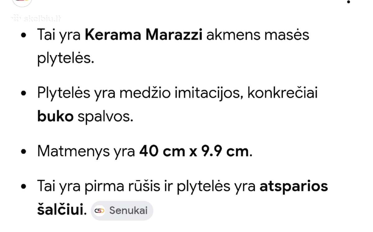 Akmens mases plyteles Kerami Marazzi - nuotraukos Nr. 4