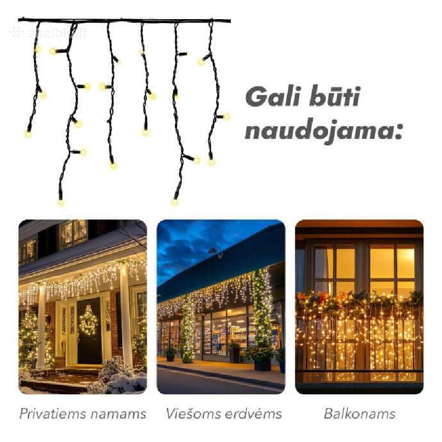 LED girliandos - nuotraukos Nr. 10