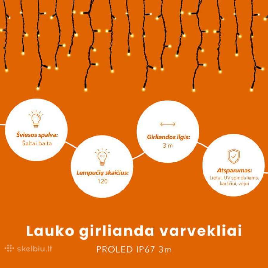 LED girliandos - nuotraukos Nr. 11