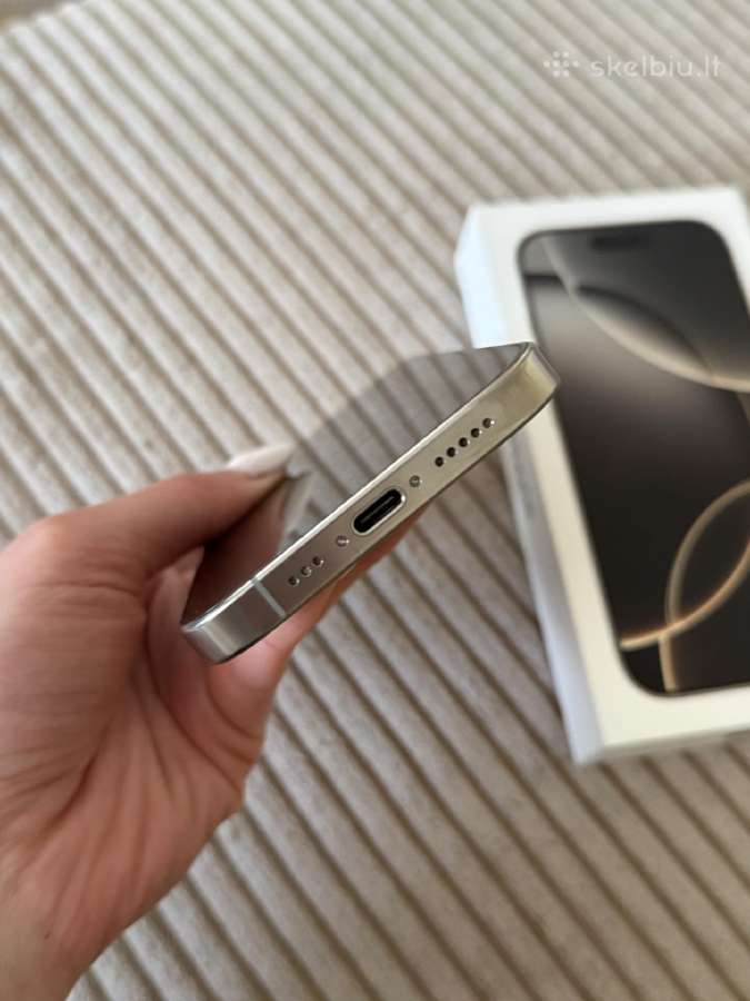 iPhone 16 pro 90% baterija 128gb - nuotraukos Nr. 5