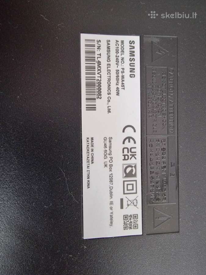 Samsung Hw-a450 2.1 Soundbar garso sistema - nuotraukos Nr. 4