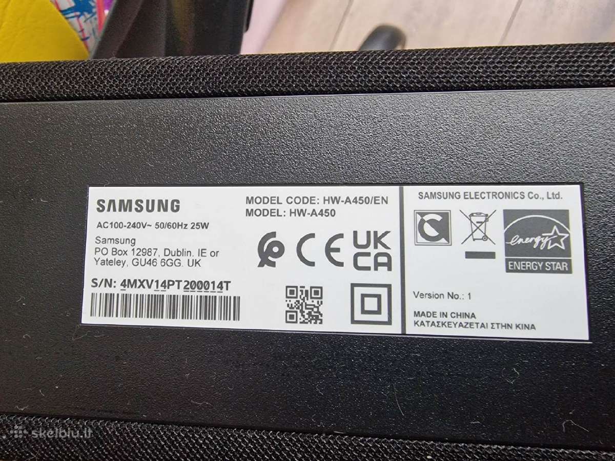 Samsung Hw-a450 2.1 Soundbar garso sistema - nuotraukos Nr. 5