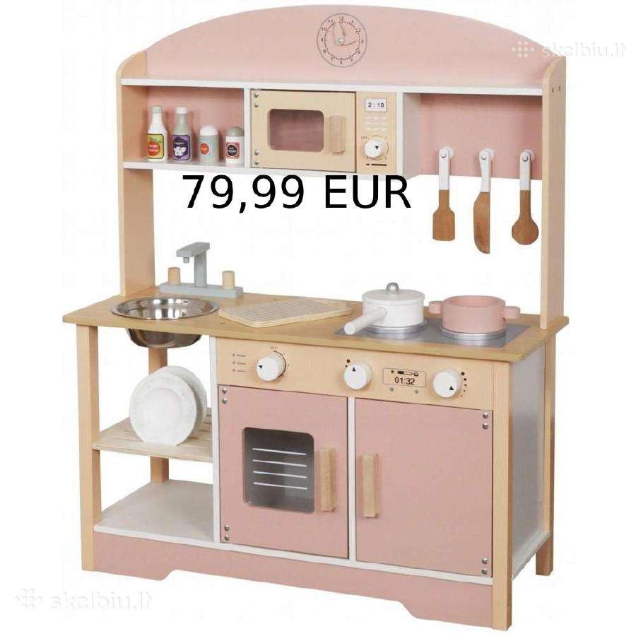 Medinė virtuvėlė vaikams Didelis pasirinkimas - nuotraukos Nr. 9