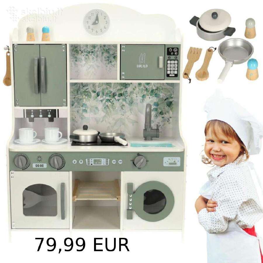 Medinė virtuvėlė vaikams Didelis pasirinkimas - nuotraukos Nr. 10