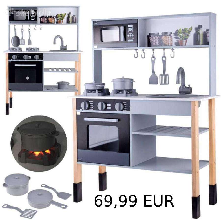 Medinė virtuvėlė vaikams Didelis pasirinkimas - nuotraukos Nr. 12