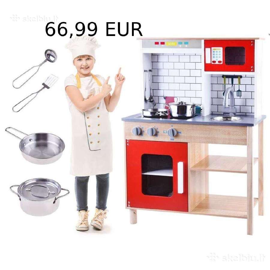 Medinė virtuvėlė vaikams Didelis pasirinkimas - nuotraukos Nr. 15
