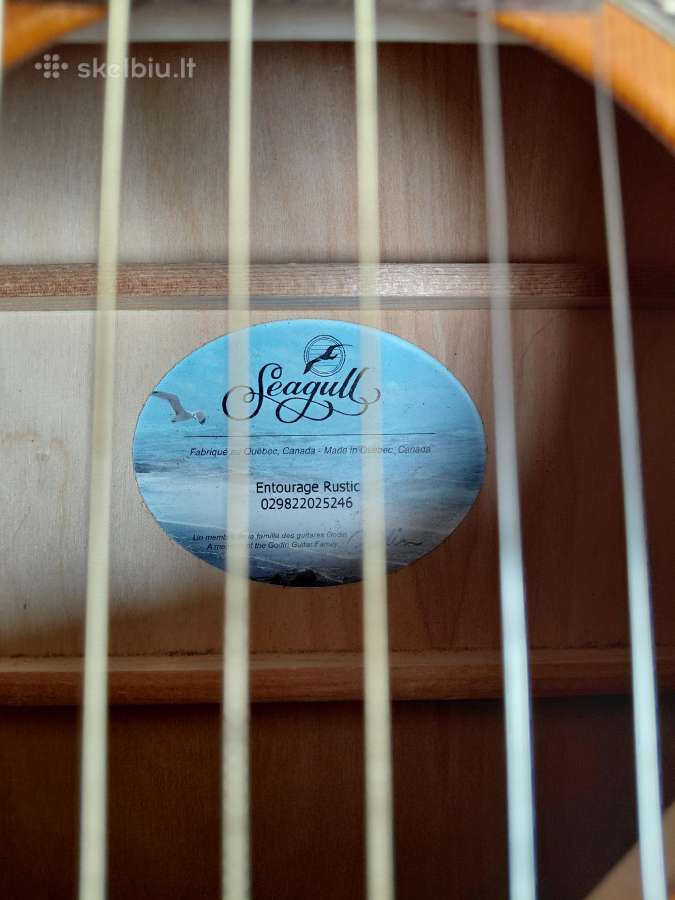 Kanadietiška akustine gitara Seagull - nuotraukos Nr. 3