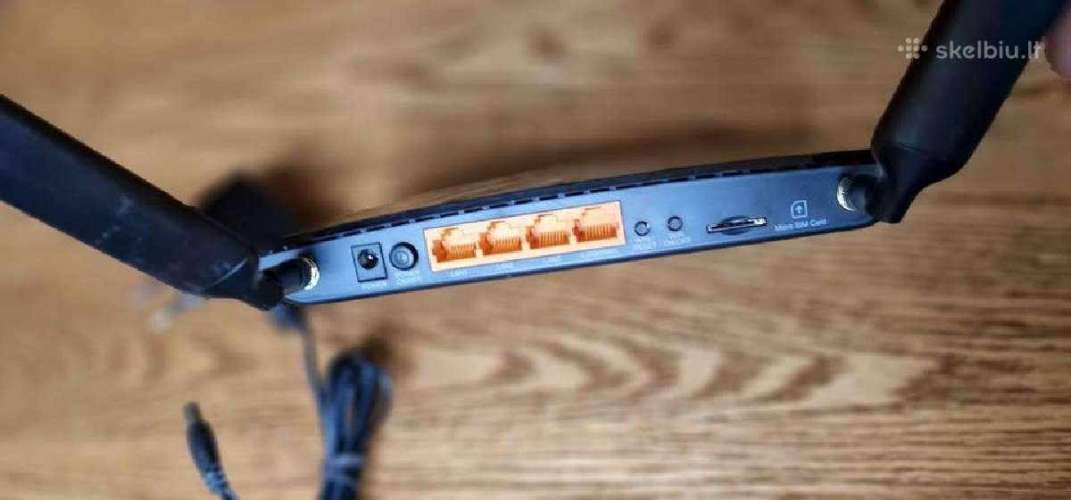 Marsrutizatoriai tp-link dedasi sim kort 4G+ - nuotraukos Nr. 2