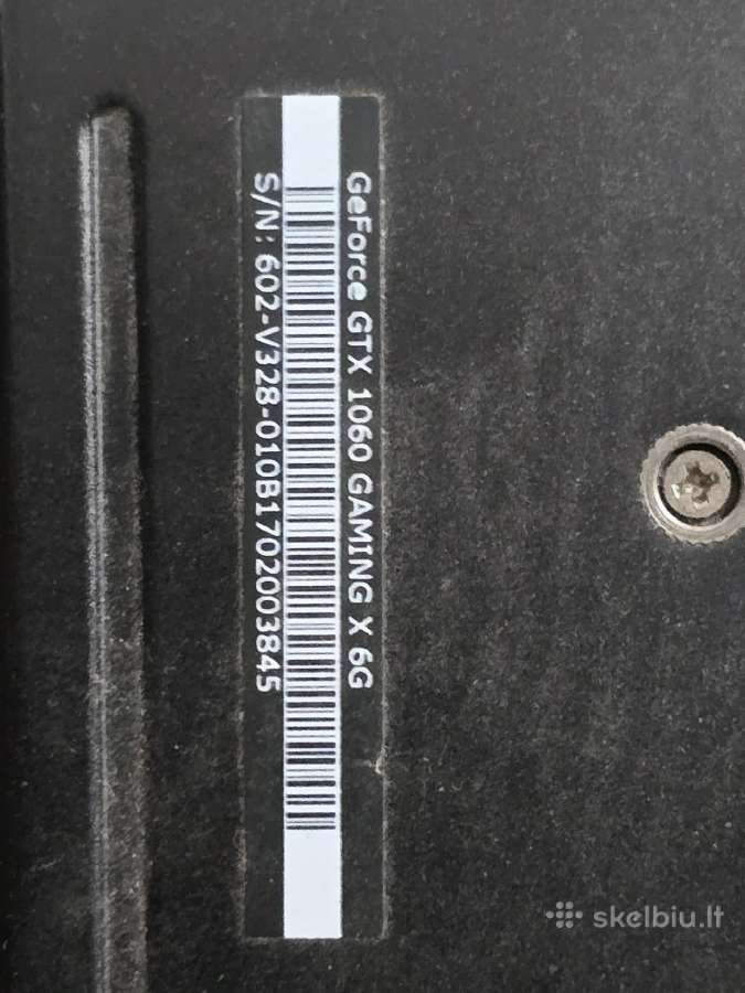 Msi Gtx1060 6gb Gaming X - nuotraukos Nr. 3