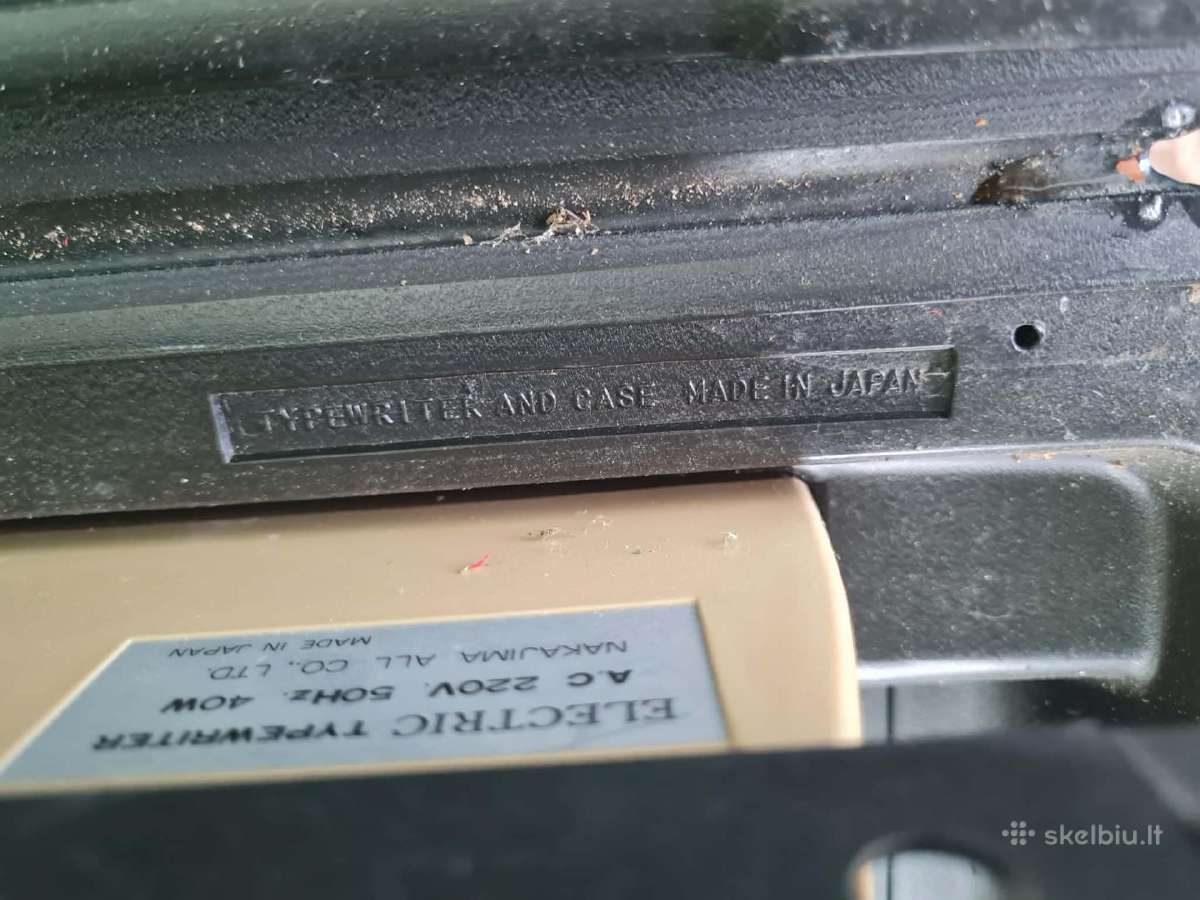 Japoniška elektrinė rašomoji mašinėlė Nakajima 780 - nuotraukos Nr. 3