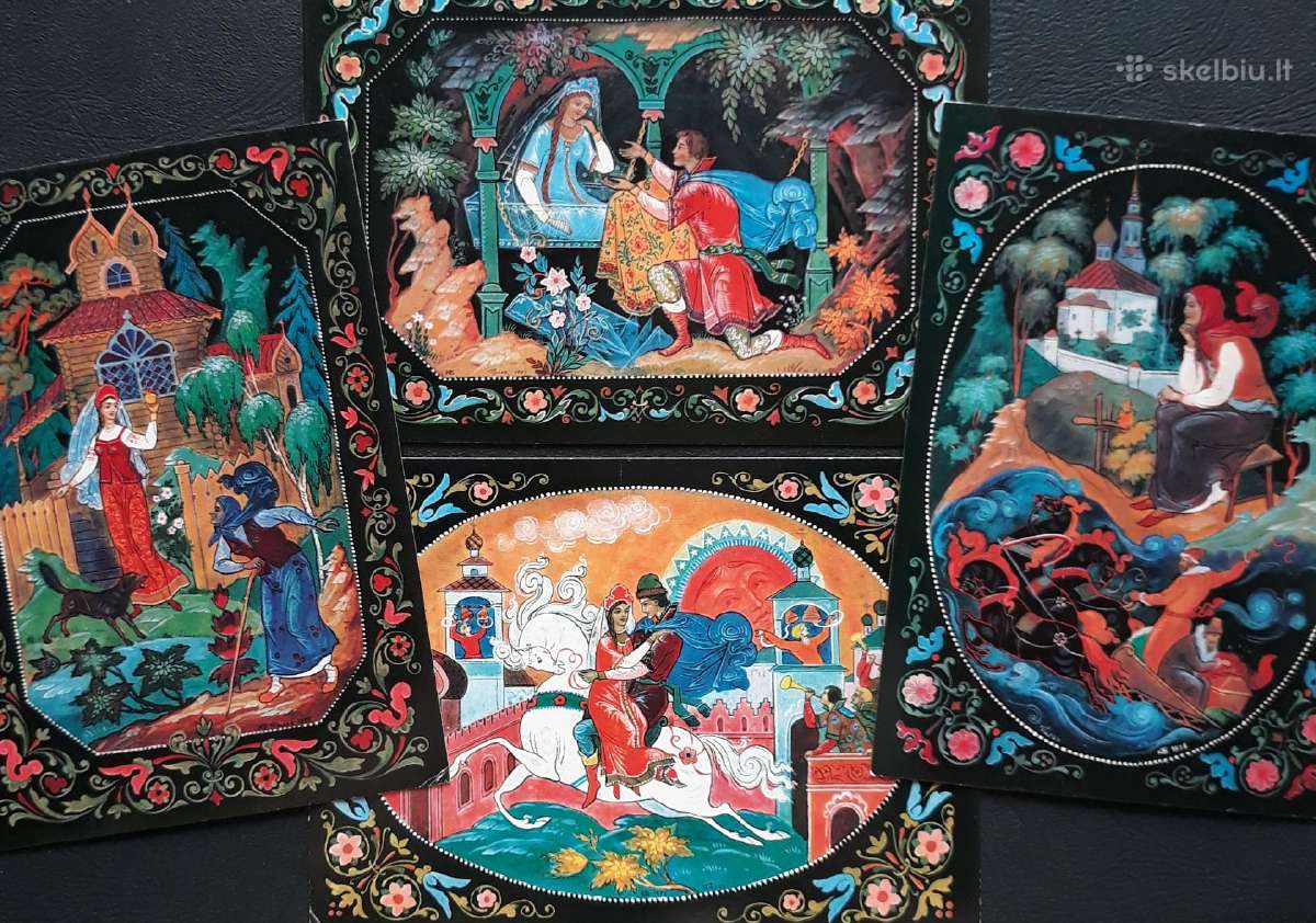 Rinkinys 1985 Puškino pasakos 16vnt - nuotraukos Nr. 5