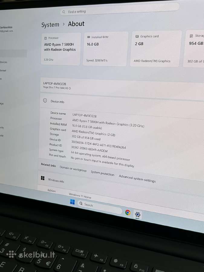 Lenovo yoga slim 7 pro oled - nuotraukos Nr. 4