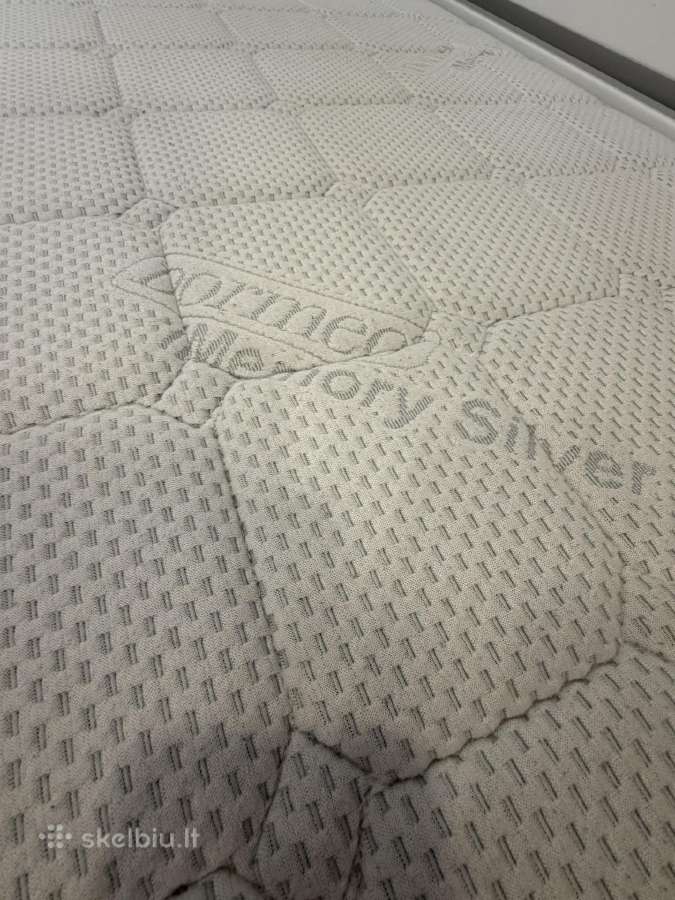 Lova su Dormeo imemory silver čiužiniu 80x190 - nuotraukos Nr. 3