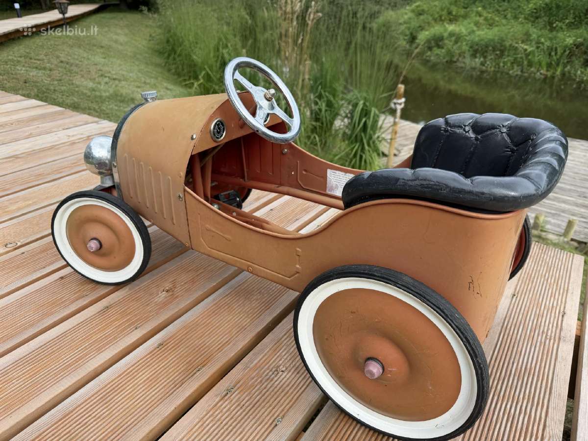 Vintažinis vaikiškas automobilis retro stiliaus - nuotraukos Nr. 10