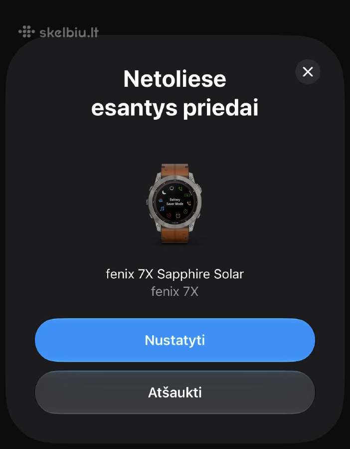 Fenix 7x saphire solar titan - nuotraukos Nr. 10