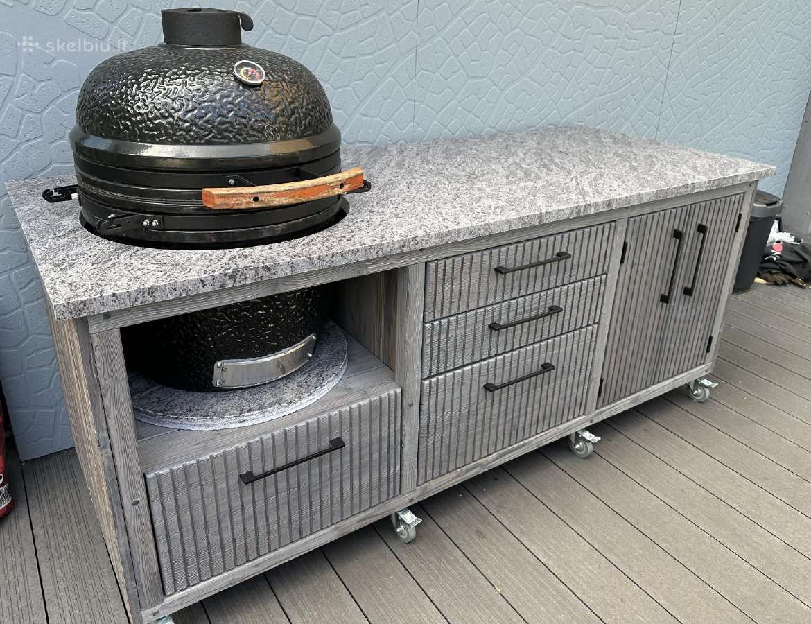 Kamado stalas Kamado kepsninė grilius - nuotraukos Nr. 4