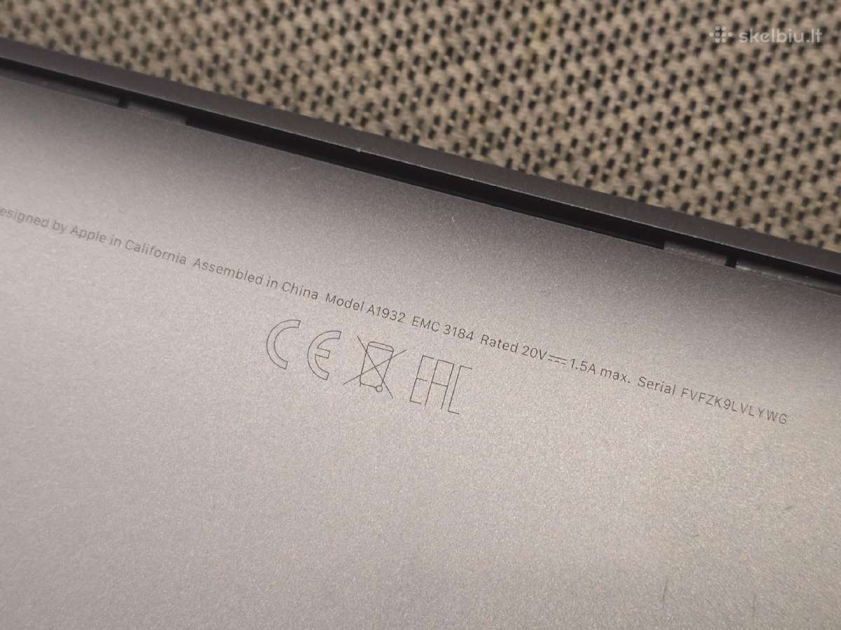 MacBook Air 2015 ir 2019 metų - nuotraukos Nr. 6