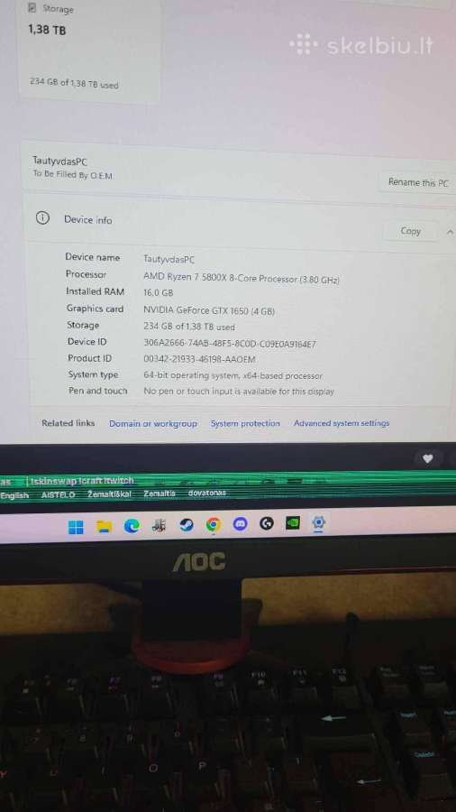 Parduodu tvarkinga myleta ir priziureta pc - nuotraukos Nr. 3