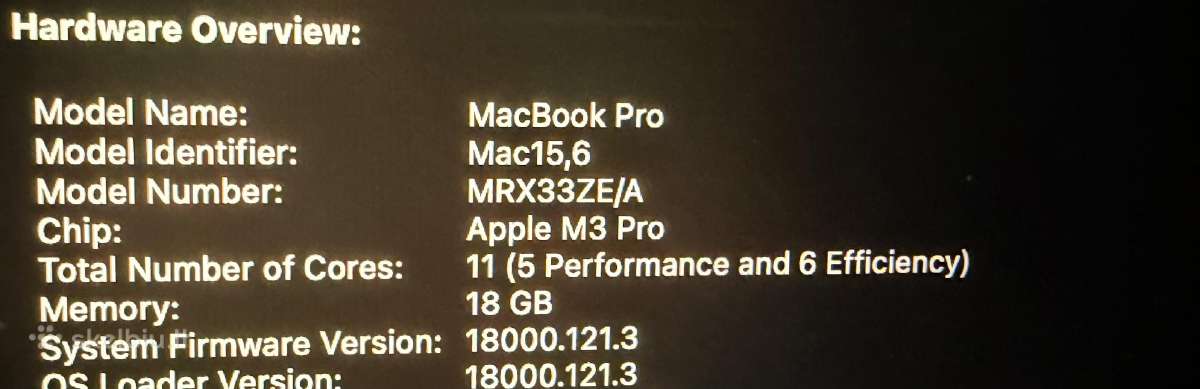 MacBook Pro 14 - M3 Pro Base, 18gb RAM, 512gb SSD - nuotraukos Nr. 13