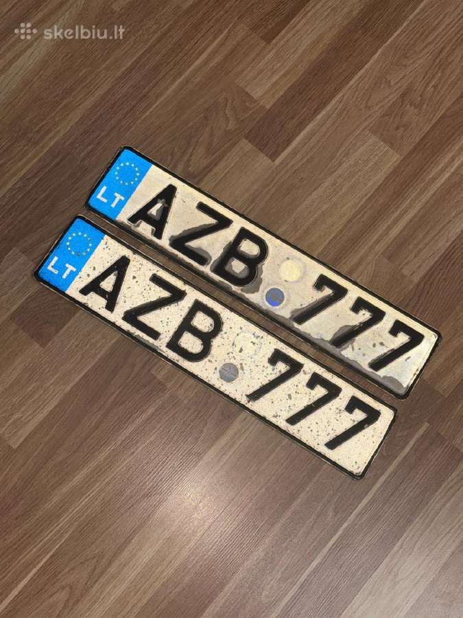 Valstybiniai numeriai Azb777 - nuotraukos Nr. 3