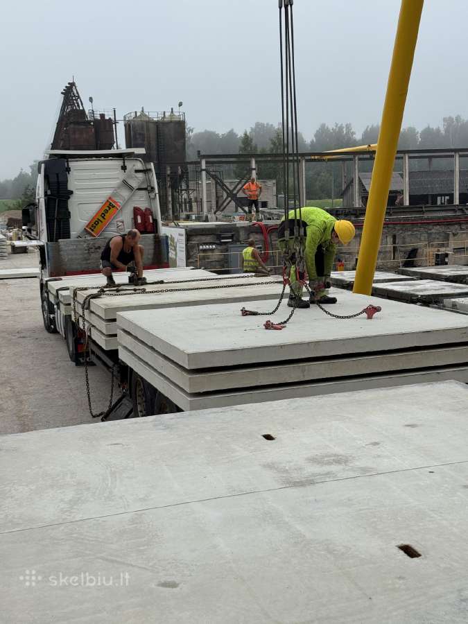 Betonines kelio plokstes logistika aiksteles ukiui - nuotraukos Nr. 9