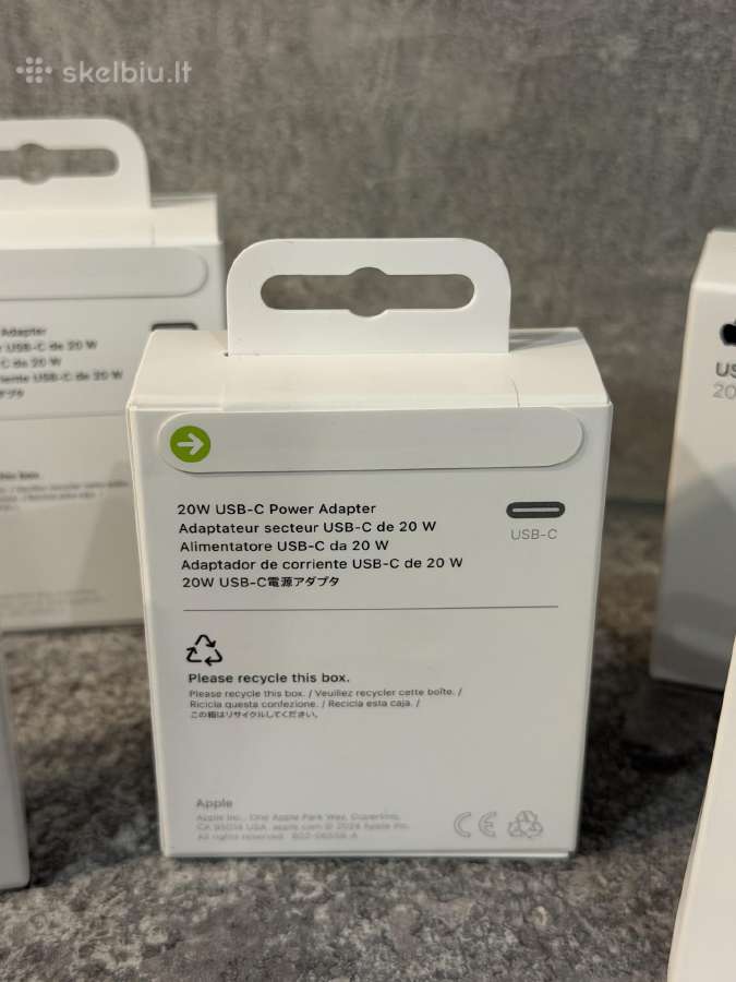 Naujas! Apple 20w Usb-c įkroviklis ir laidai - nuotraukos Nr. 5