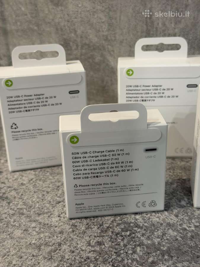 Naujas! Apple 20w Usb-c įkroviklis ir laidai - nuotraukos Nr. 6