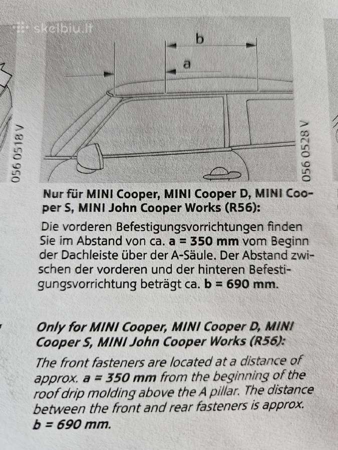 Mini Cooper stogo skersiniai - nuotraukos Nr. 3