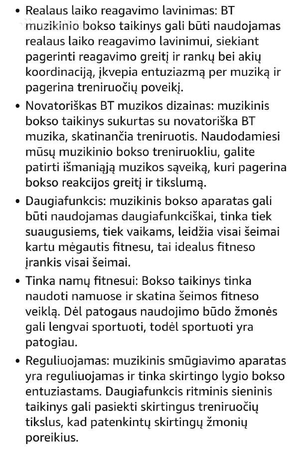 Muzikinis bokso treniruoklis su pirštinėmis - nuotraukos Nr. 4