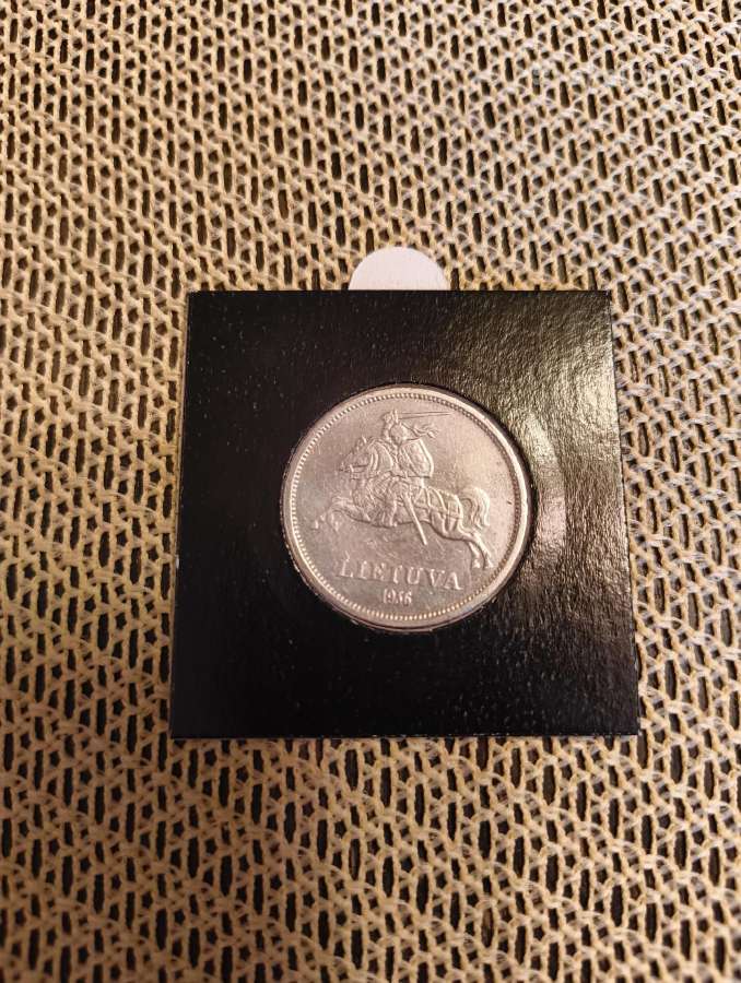 5 Litai 1936 m - Originalas. Sidabras, Apyvartinio - nuotraukos Nr. 2