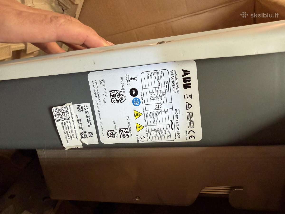Inverteris Abb 4.6kw vienos fazės - nuotraukos Nr. 2
