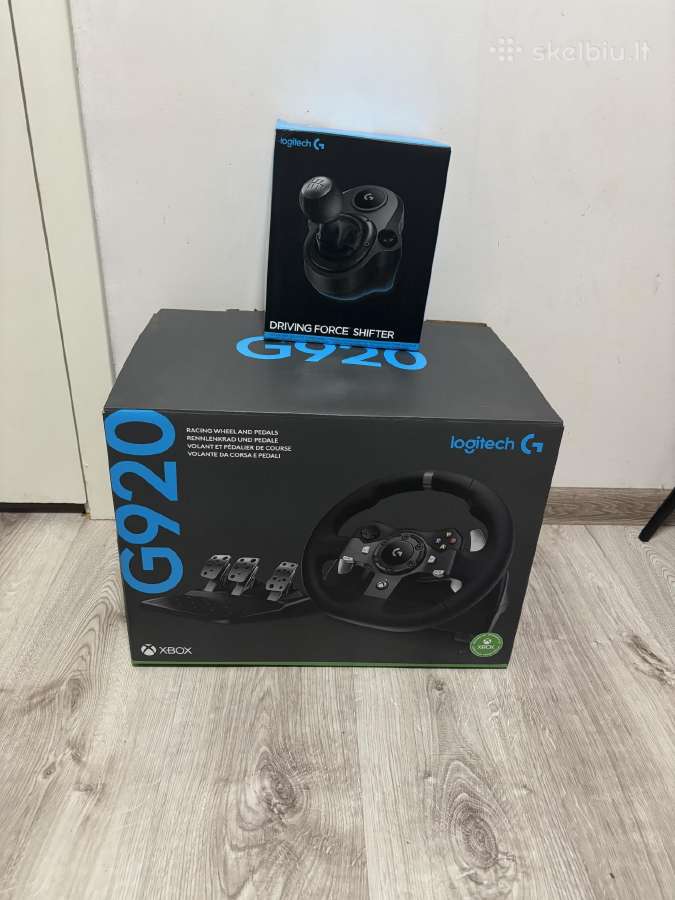 Logitech G920 + Driving Force shifter - nuotraukos Nr. 2
